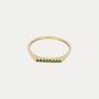 Anillo Oro 9k Piedra Color Esmeralda Brisa Dolce Vita