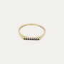 Anillo Oro 9k Piedra Color Zafiro Brisa Dolce Vita