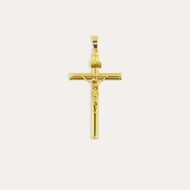 Colgante Cruz Oro 9k Cristo INRI