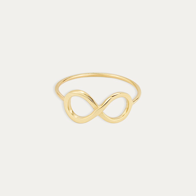 Anillo Oro 9k Infinito Hug