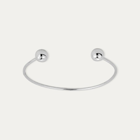 Pulsera Media Caña Plata Matera