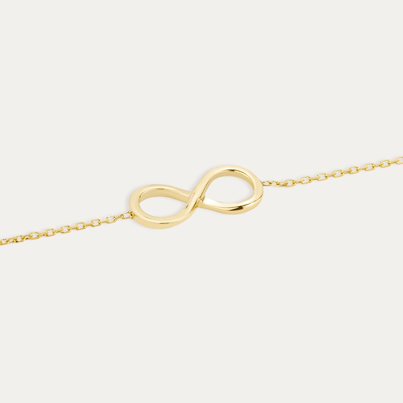 Pulsera Oro 9k Infinito Hug