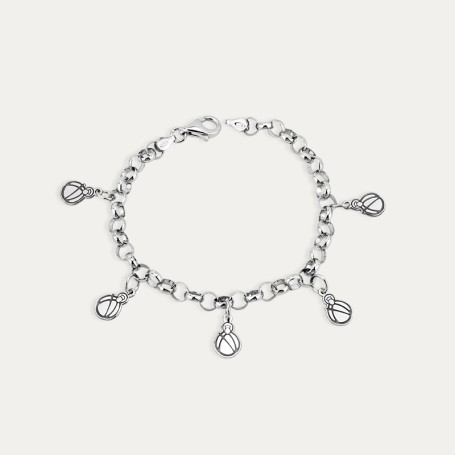 Pulsera Virgen de la Cabeza Plata Charm