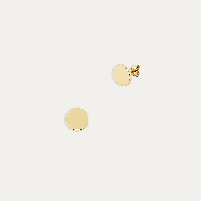 Pendientes Oro Círculo Brillo Dianne