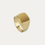 Sello Oro 18k Cuadrado Liso Morrison