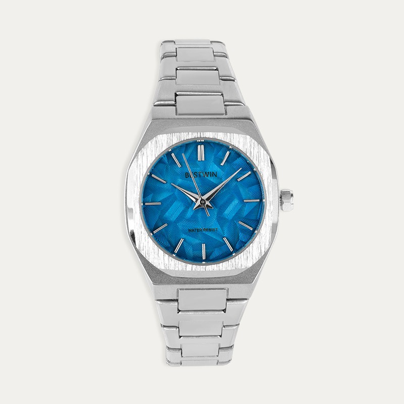 Reloj Acero Esfera Azul