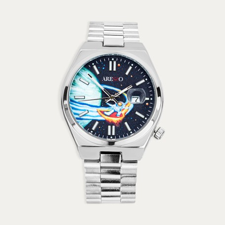 Reloj Unisex Acero Anime Mecha