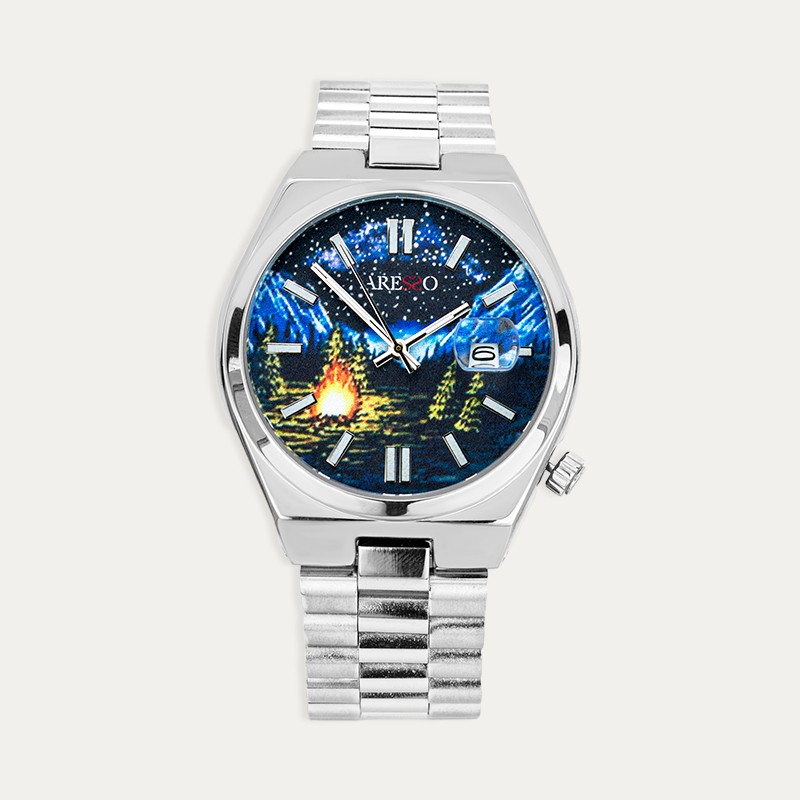 Reloj Unisex Acero Anime Samurai