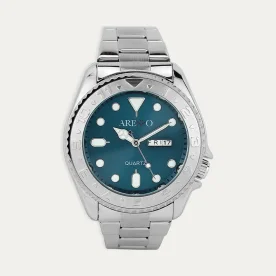 Reloj Acero Hombre Esfera Aqua
