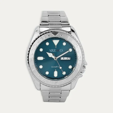 Reloj Acero Hombre Esfera Aqua