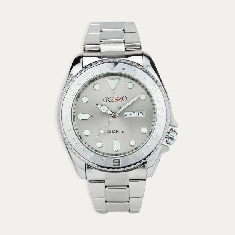 Reloj Acero Hombre Esfera Crystal