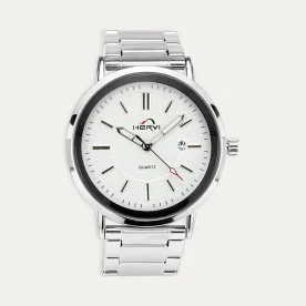 Reloj Acero Hombre Analógico Blanco Heryi