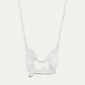 Collar Nombre Personalizado Plata Perro