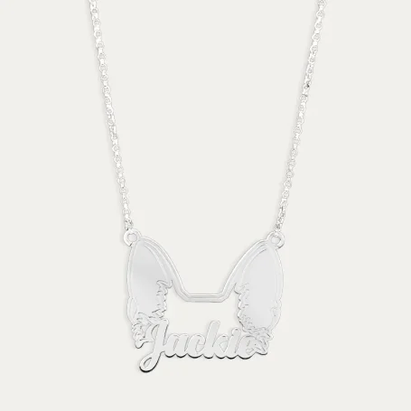 Collar Nombre Personalizado Plata Perro