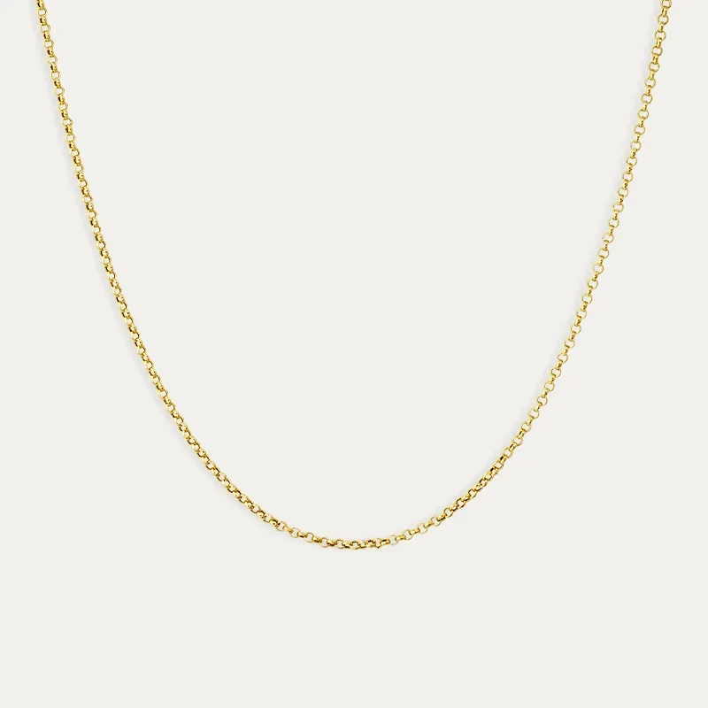 Cadena Oro 18k Eslabón Rolo Elsa