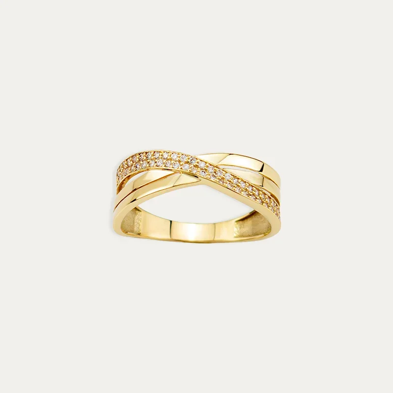 Anillo Oro 9k Circonitas Dafne
