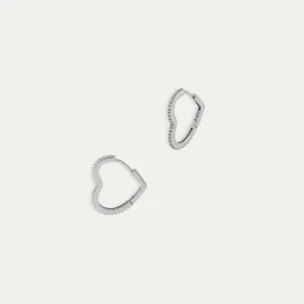 Pendientes Plata Corazón Circonitas Lovely