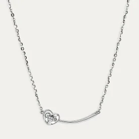 Gargantilla Oro 18k Blanco Diamantes Paris