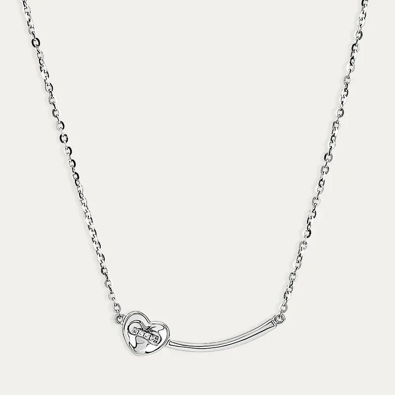 Gargantilla Oro 18k Blanco Diamantes Paris