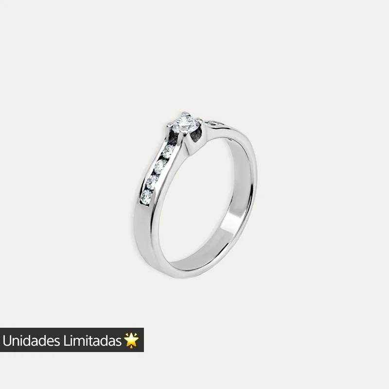 Sortija de Plata 925mlm con Brillante de 0,50CT