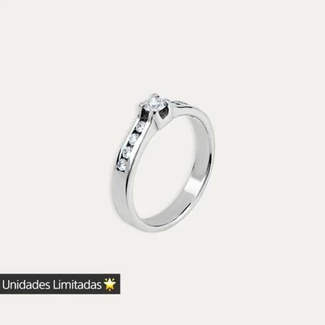 Sortija de Plata 925mlm con Brillante de 0,50CT