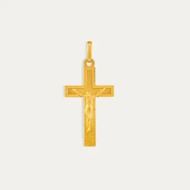 Cruz Oro 18k Cristo Traced