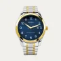 Reloj Acero Bicolor Hombre Analógico Azul Kumasi