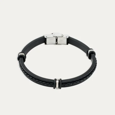 Pulsera Acero Hombre Trenzado Caleb