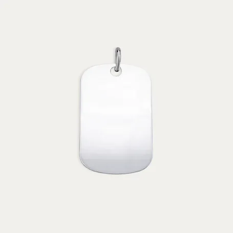 Chapa Militar Personalizada Plata