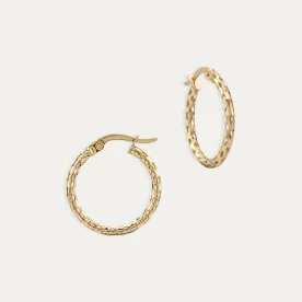 Pendientes Aro Oro 18k Huecos Calados Tubix