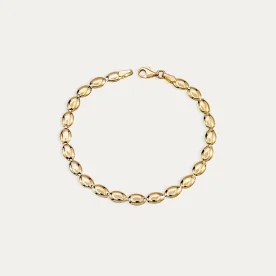 Pulsera Oro 18k Eslabones Ovalados Ovoa