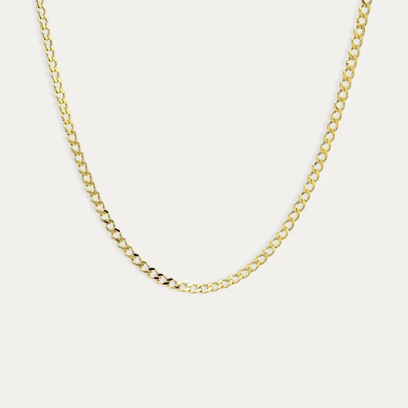 Cadena Oro 9k Barbada Clásica Barvox