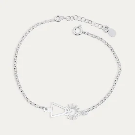 Pulsera Plata Silueta Virgen del Pilar