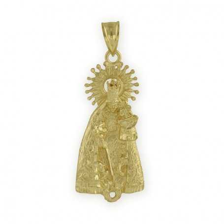 Medalla "Virgen de los Desamparados " en Oro Amarillo de 18 Kts y 45 mm.