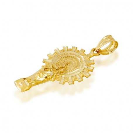 Medalla Silueta Virgen del Pilar 18K