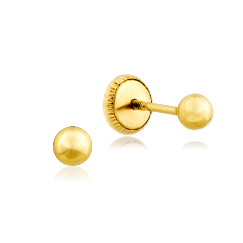 Pendientes Infantil Oro 9k Bola Wembley