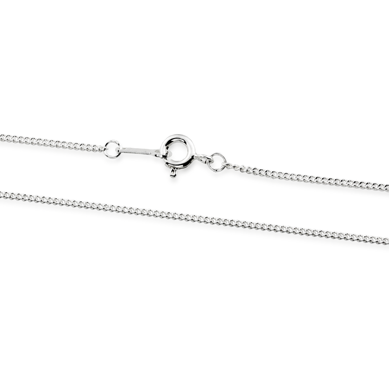 Cadena Barbada Plata Cranberry zoom