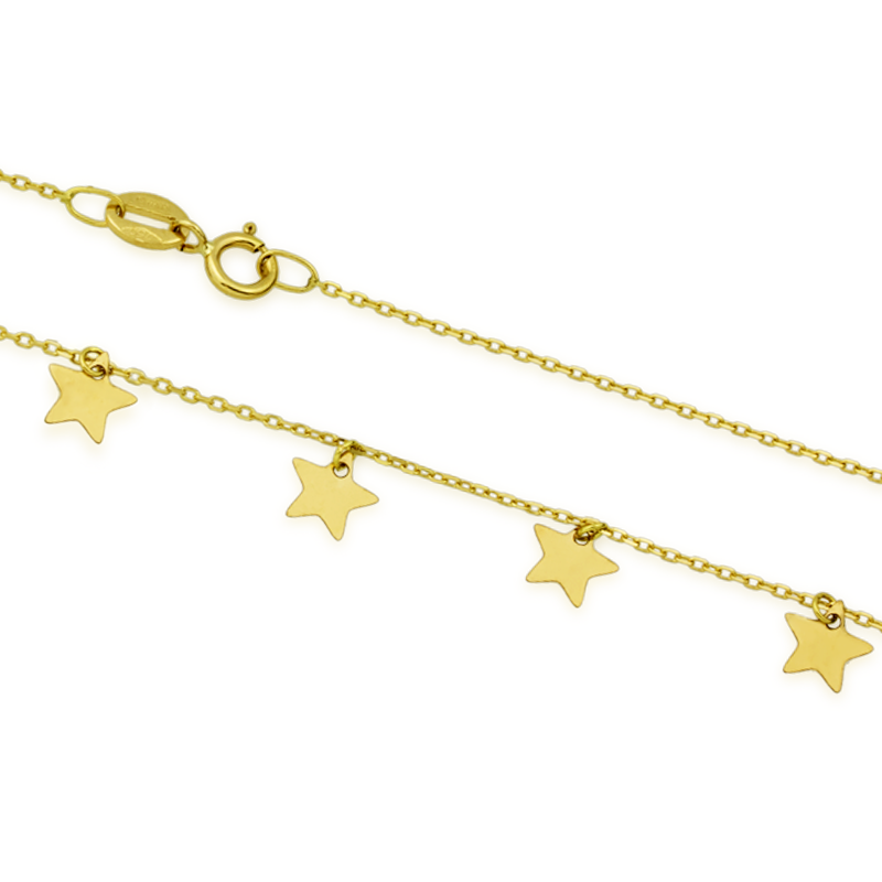 Gargantilla Estrellas Oro 18K