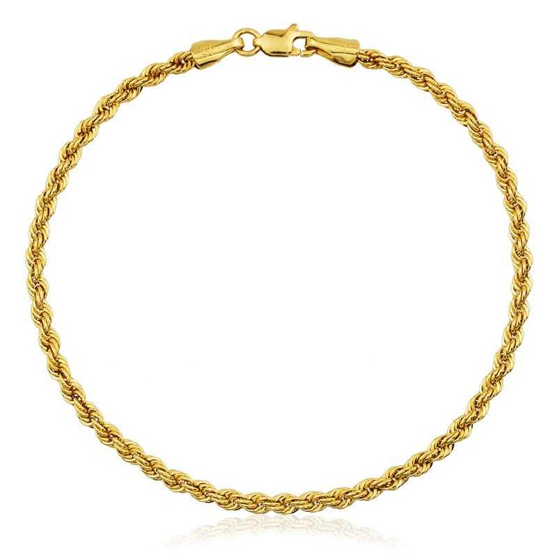 Pulsera de Cordón de Oro 18K