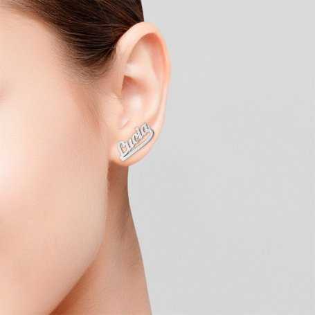 Pendientes Nombre Plata