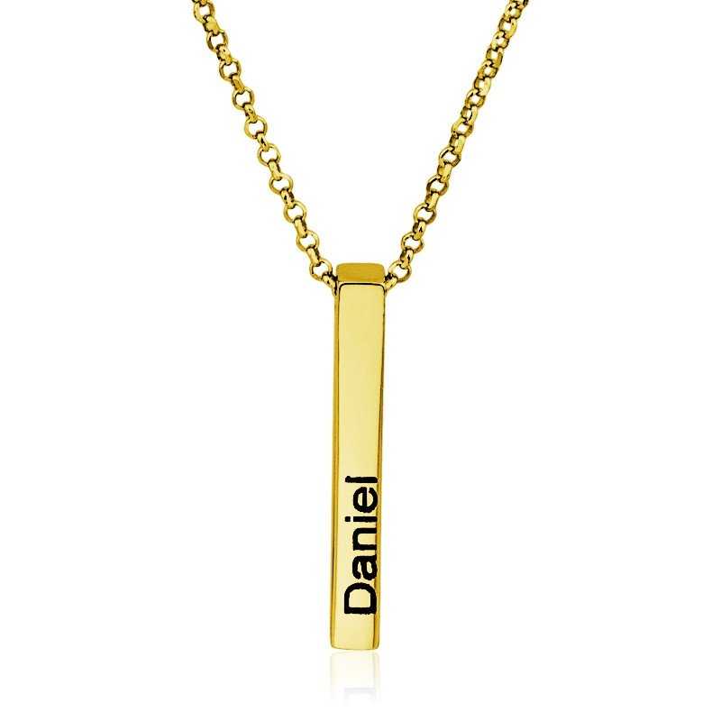 Collar Personalizado Nombre Gold